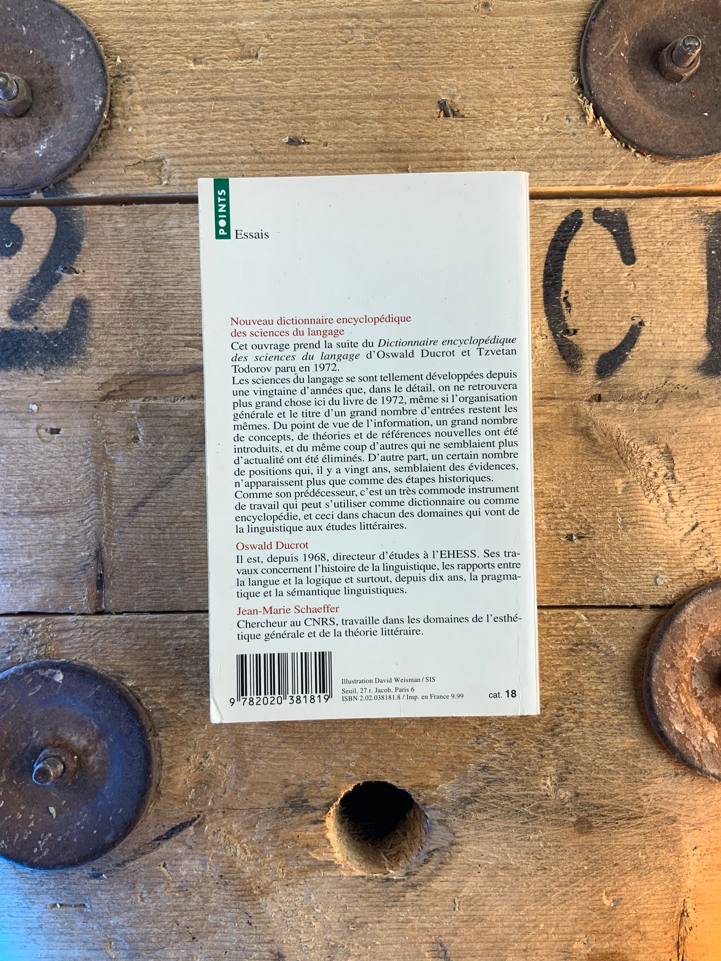 Nouveau dictionnaire encyclopédique des sciences du langage - Oswald Ducrtot et Jean-Marie Schaeffer