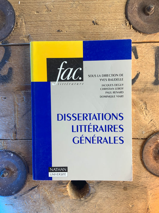 Dissertations littéraires générales