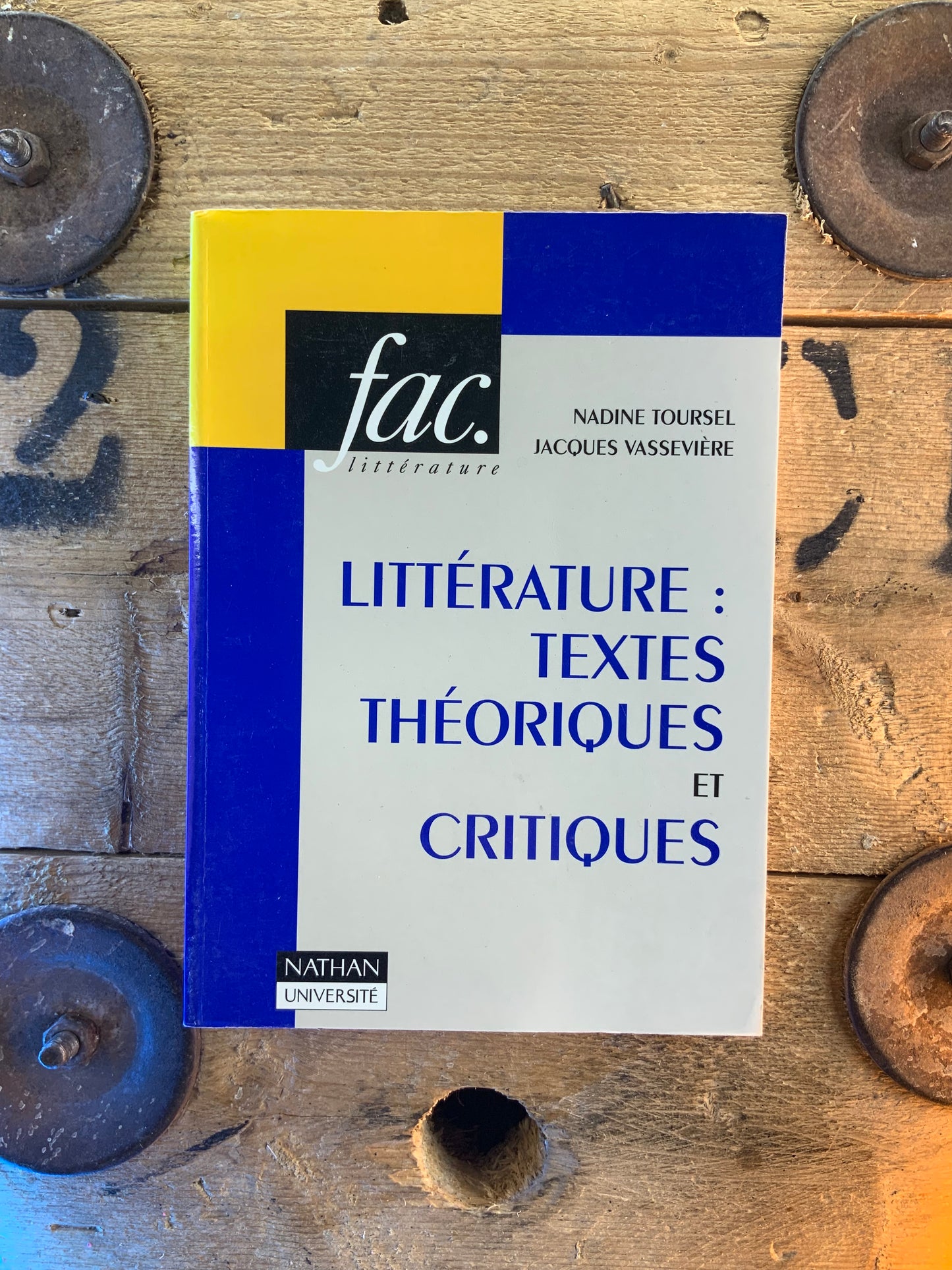 Littérature : textes théoriques et critiques - Nadine Toursel et Jacques Vassevière
