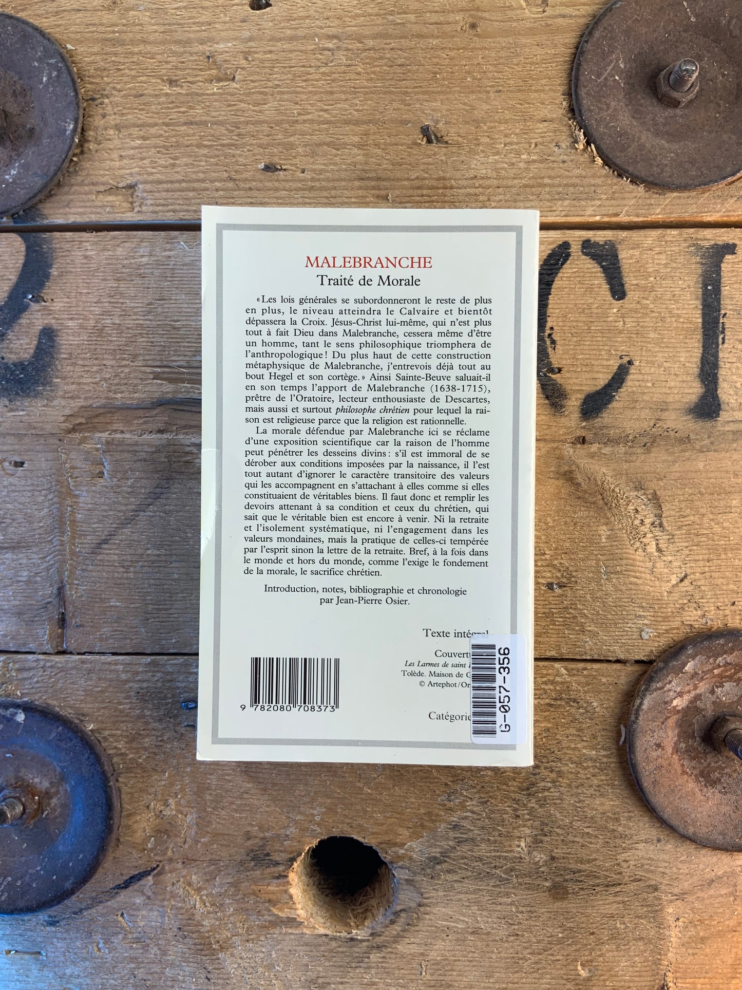 Traité de morale - Malebranche