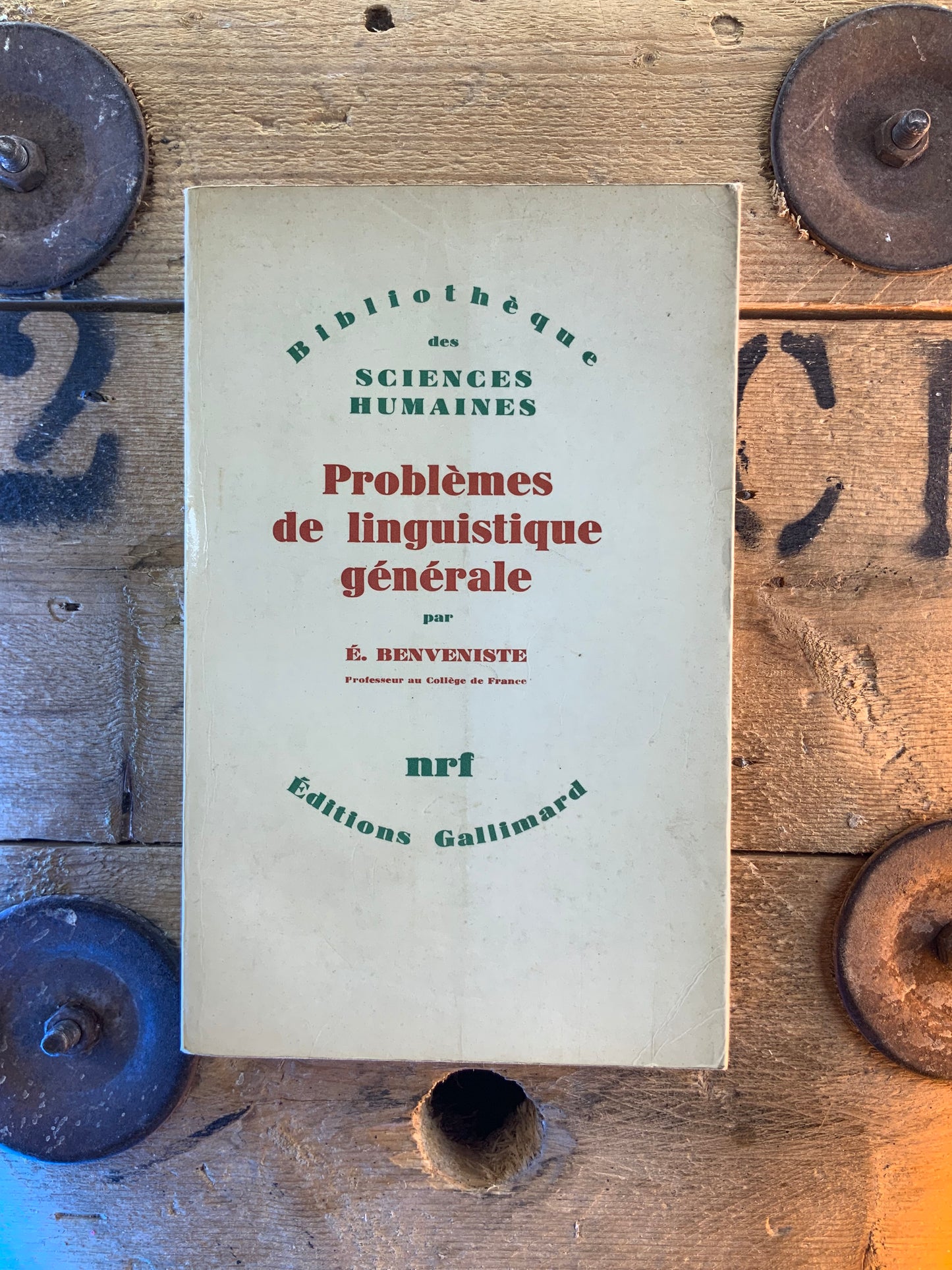 Problèmes de linguistique générale - Emile Benveniste