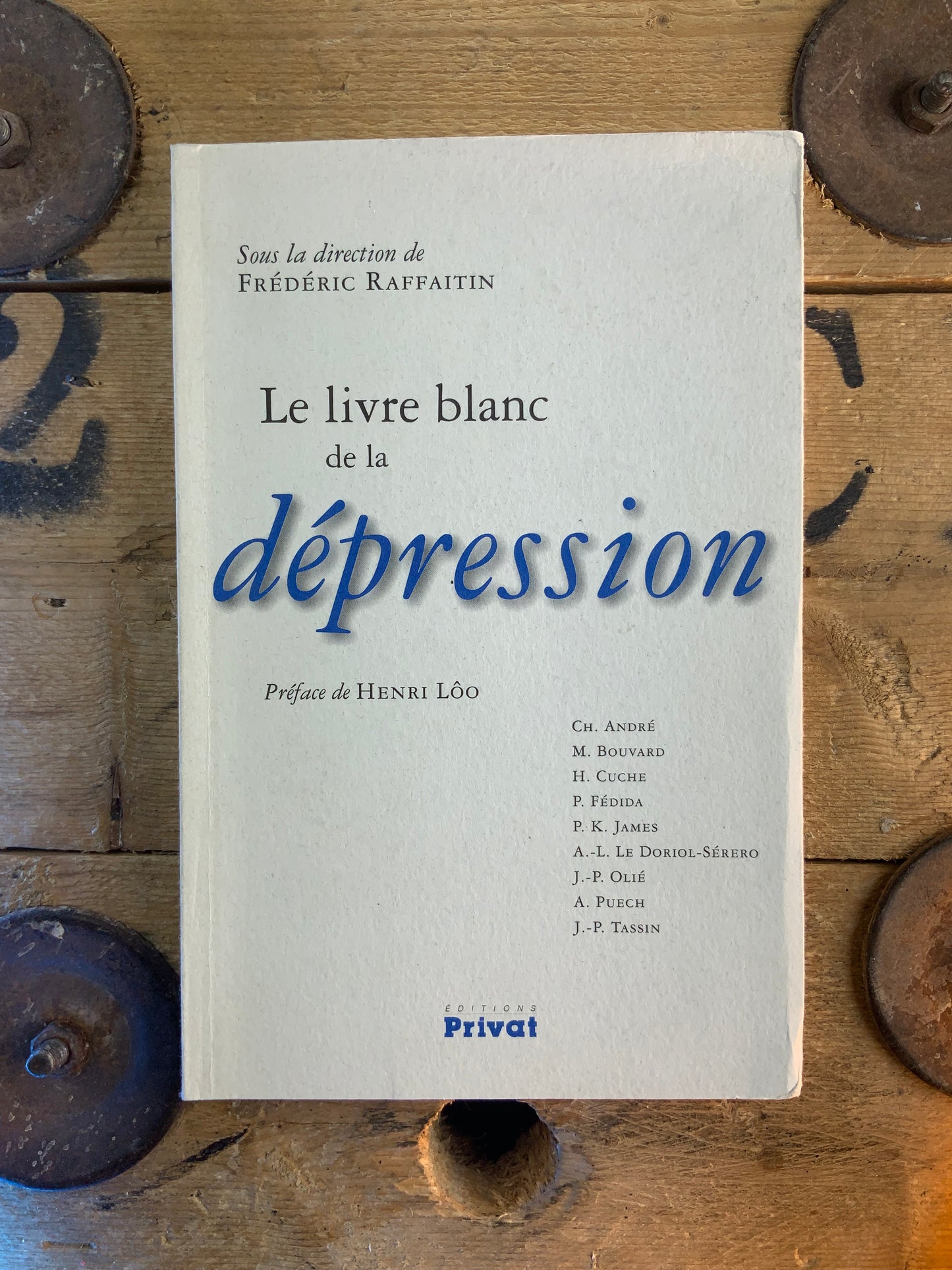 Le livre blanc de la dépression - Frédéric Raffaitin