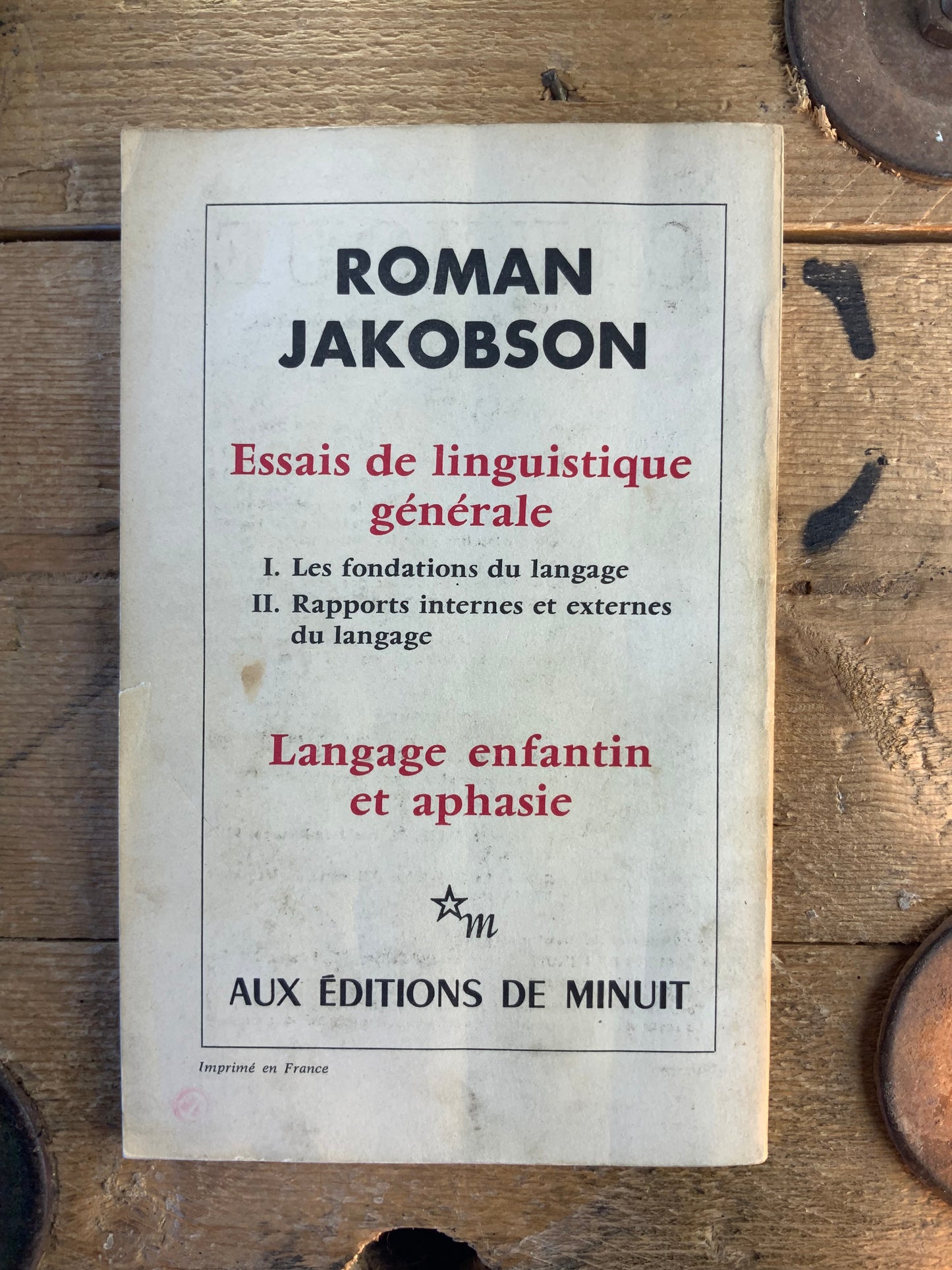 Roman Jakobson [ Revue Critique ] - Mars 1974 - n° 322