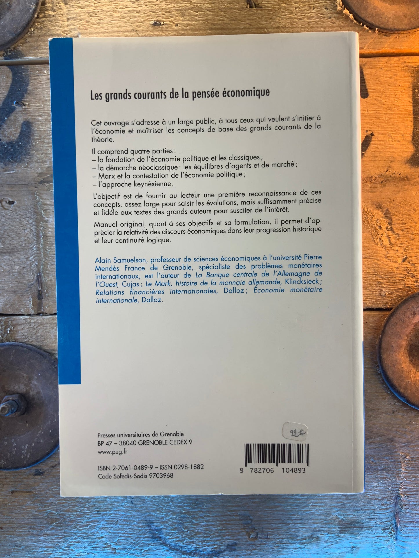 Les grands courants de la pensée économique - Alain Samuelson