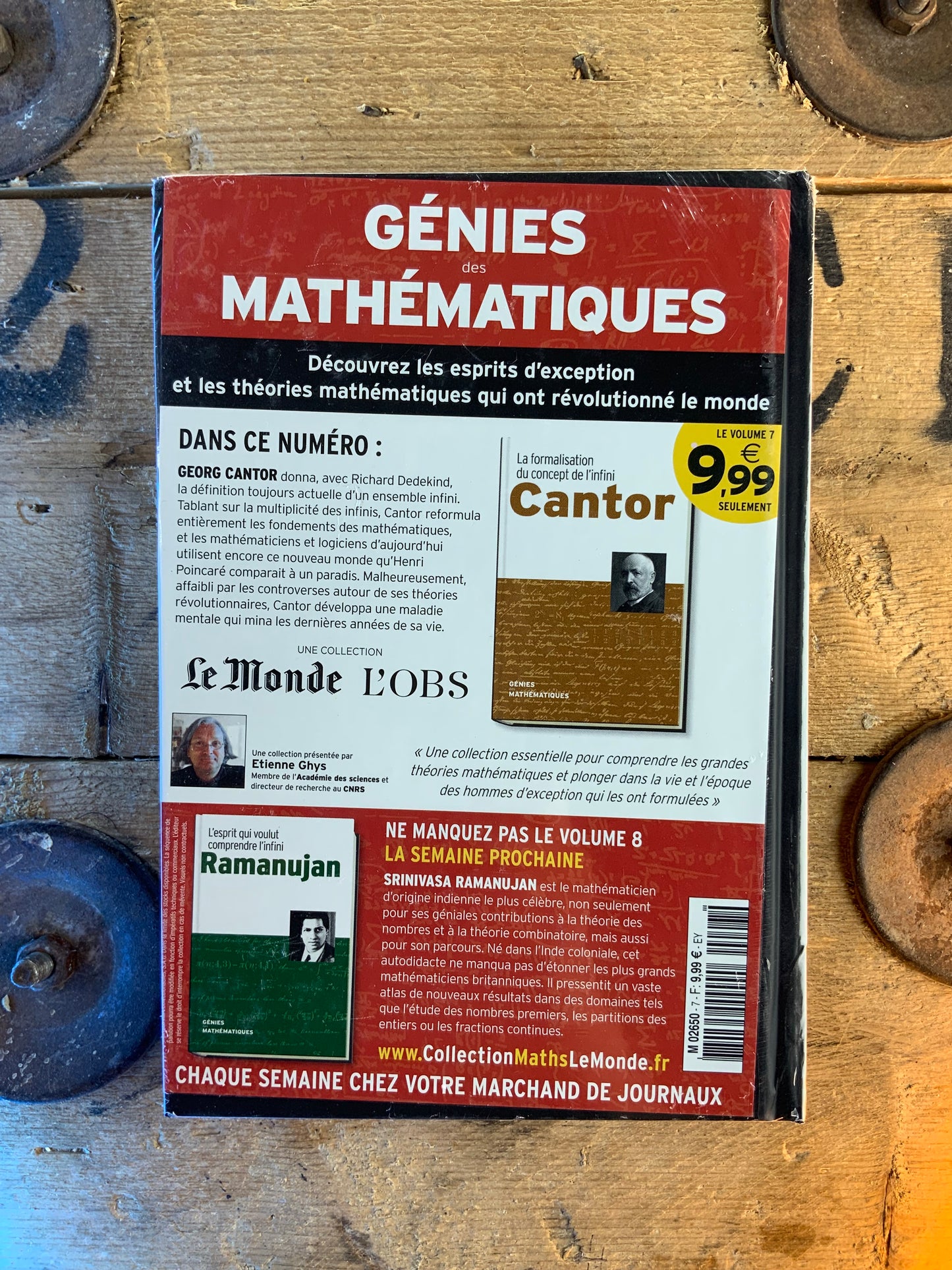 Cantor : La formalisation du concept de l’infini [ COLLECTION GÉNIES MATHÉMATIQUES ]