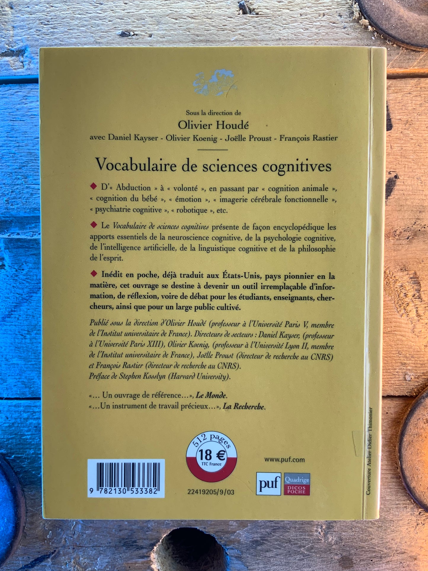 Vocabulaire de sciences cognitives - Olivier Houdé