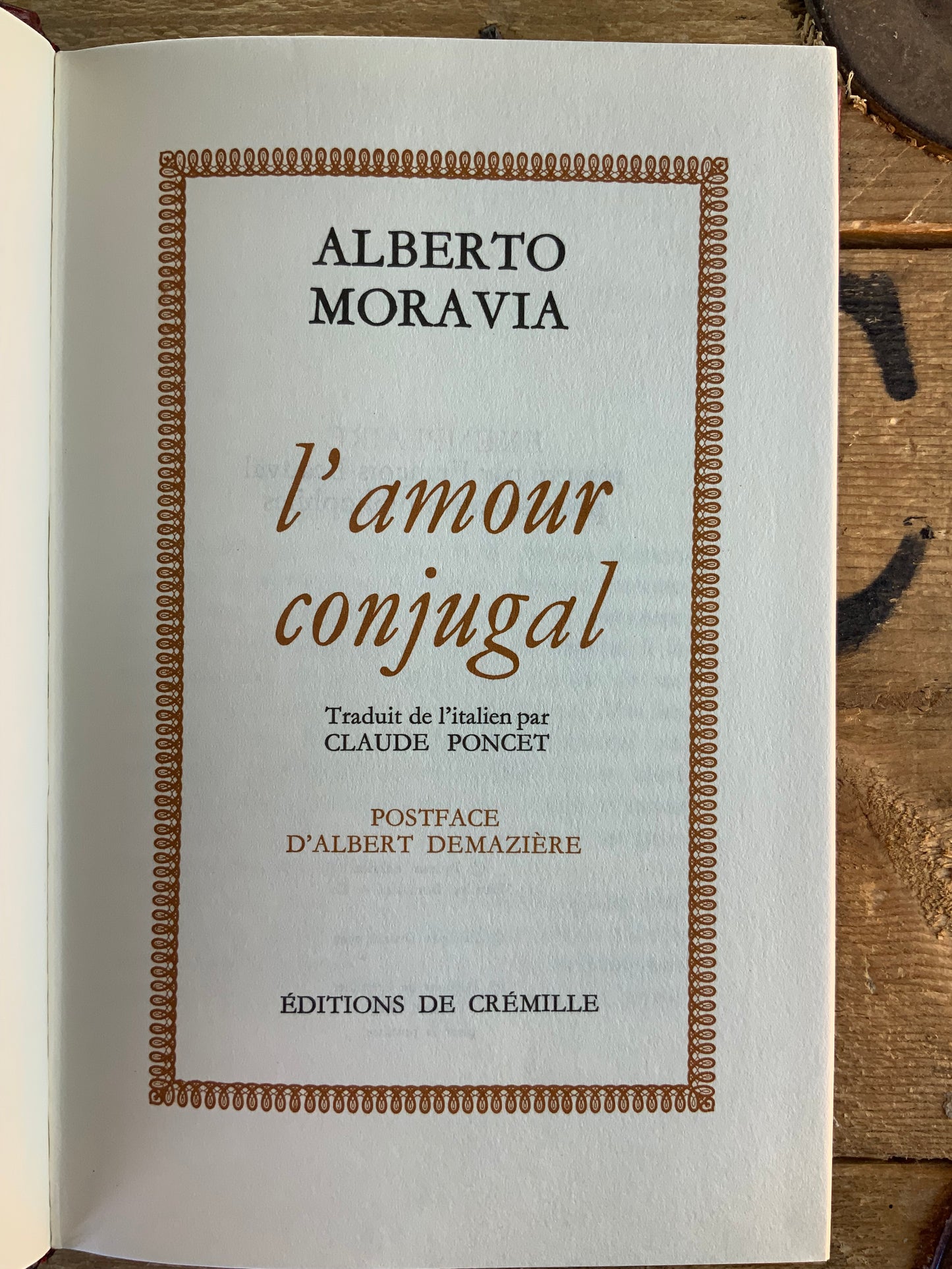 L’amour conjugal - Alberto Moravia