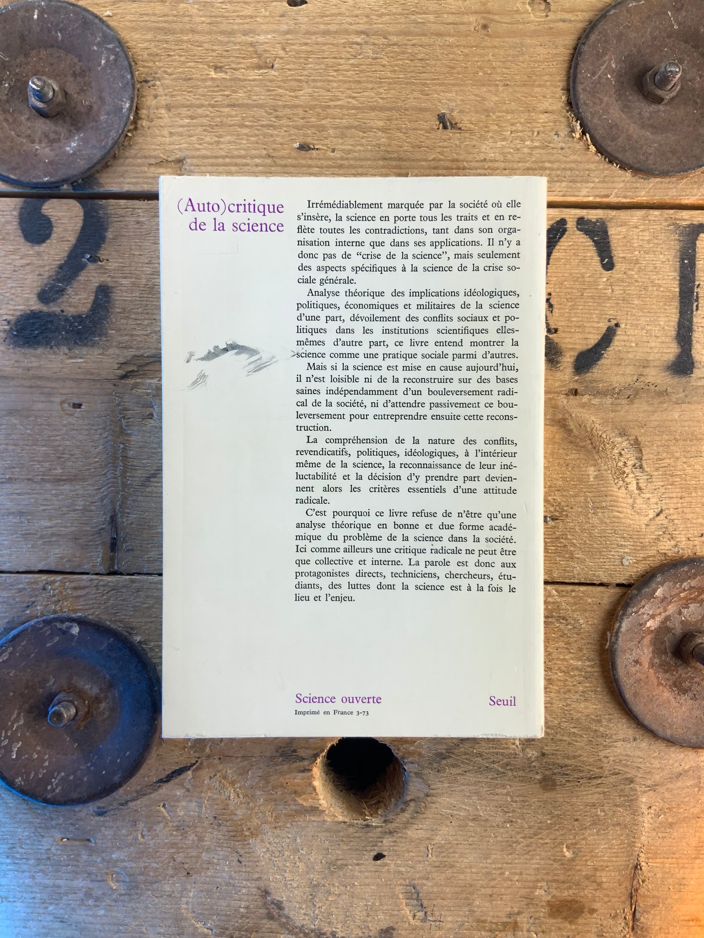 (Auto)critique de la science