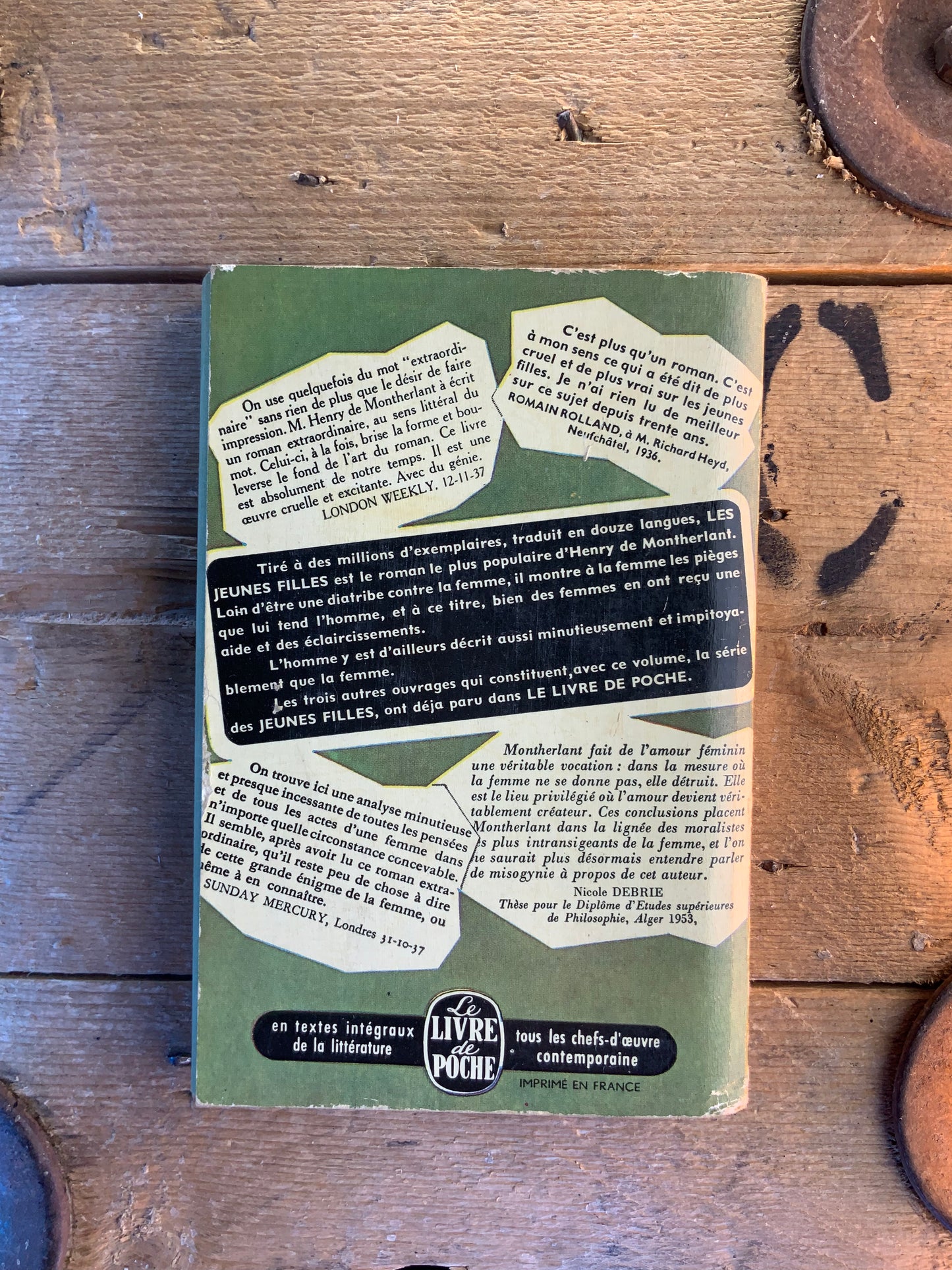 Les jeunes filles - Henry de Montherlant