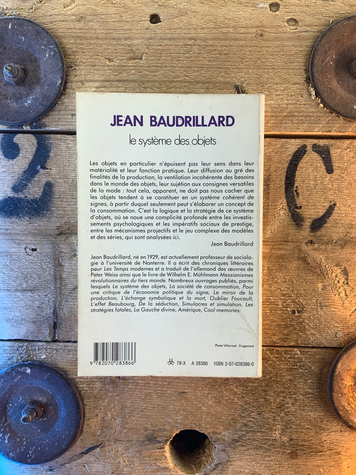 Le système des objets - Jean Baudrillard