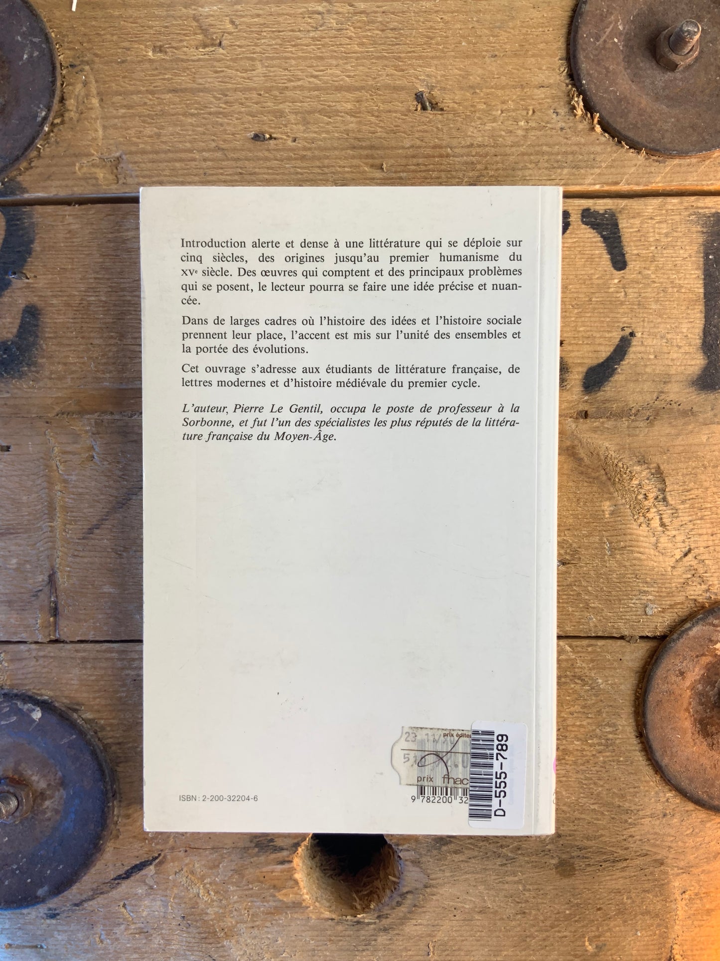 La littérature française du Moyen-Âge - Pierre Le Gentil