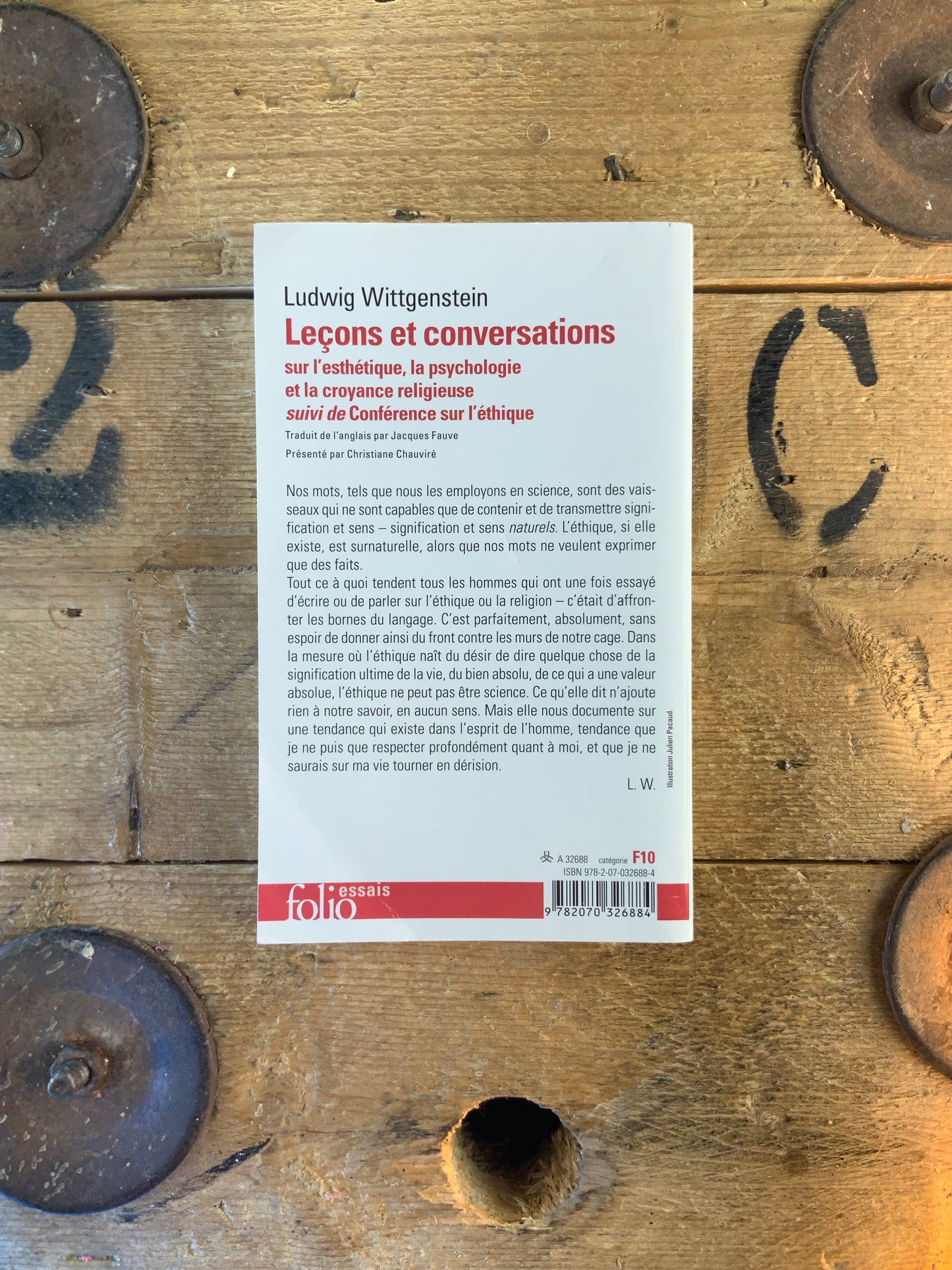 Leçons et conversations, suivi de conférence sur l’éthique - Ludwing Wittgenstein