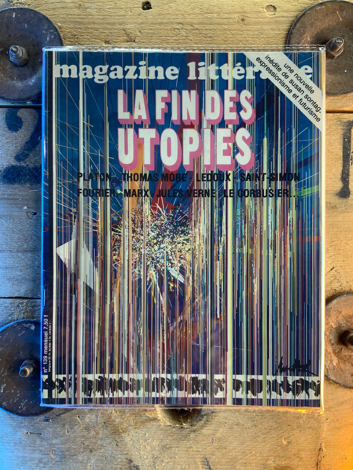 La fin des utopies : Platon - Thomas More - Ledoux - Saint-Simon - Fourier - Marx - Jules Verne - Le cobusier … [ Magazine Littéraire ]