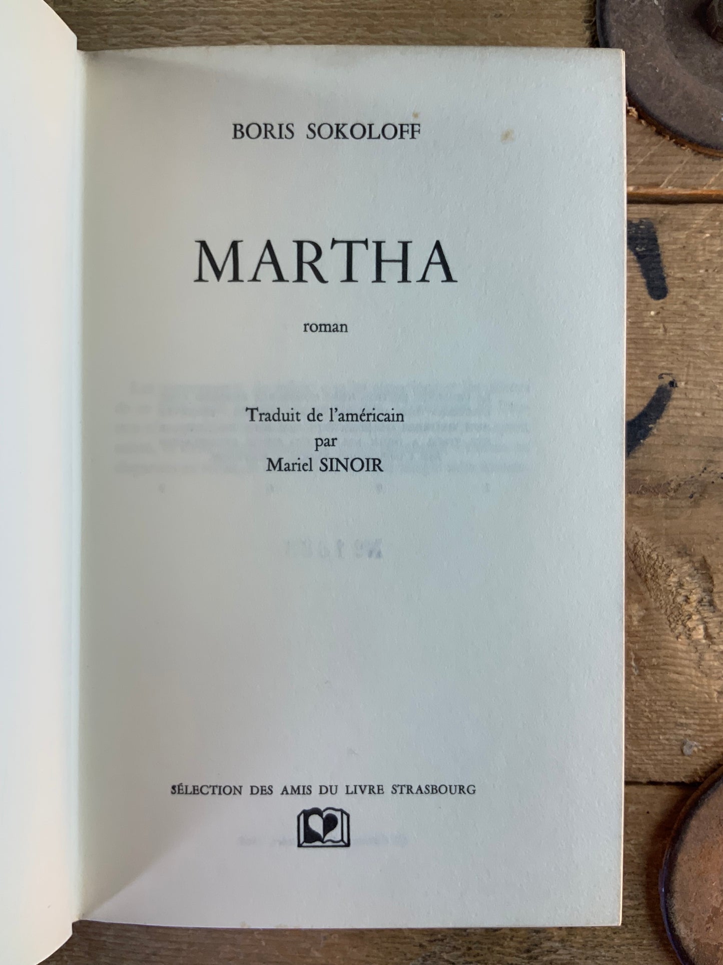 Marthe - Boris Sokoloff [ édition numérotée - Nº 1833 ]