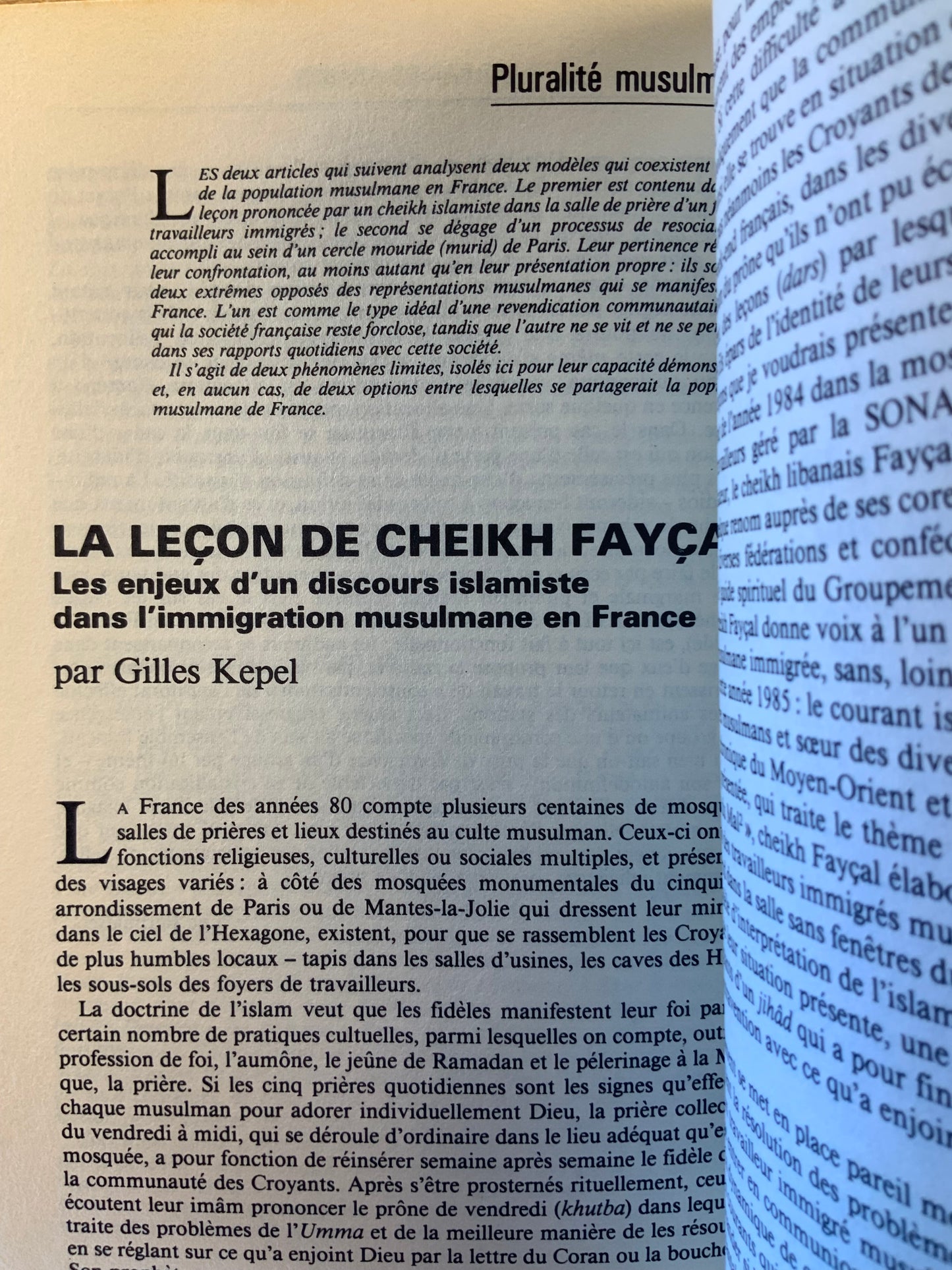 Français/immigrés [ Revue Esprit ] - Mars 1985 - n° 6