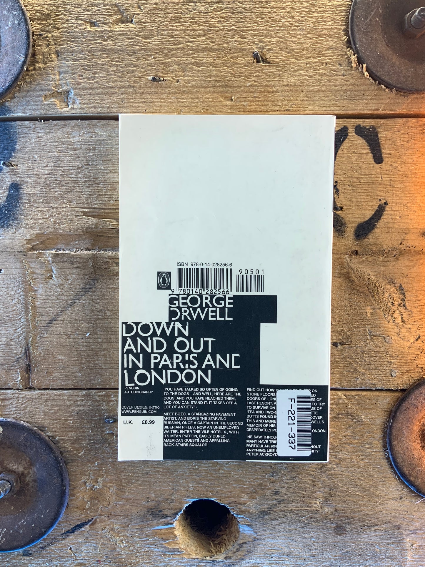 Down and out in Paris and London - George Orwell