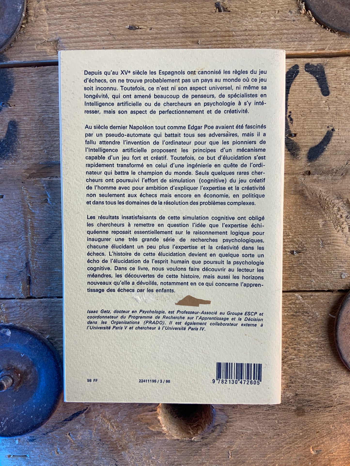 L’expertise cognitive aux échecs - Isaac Getz