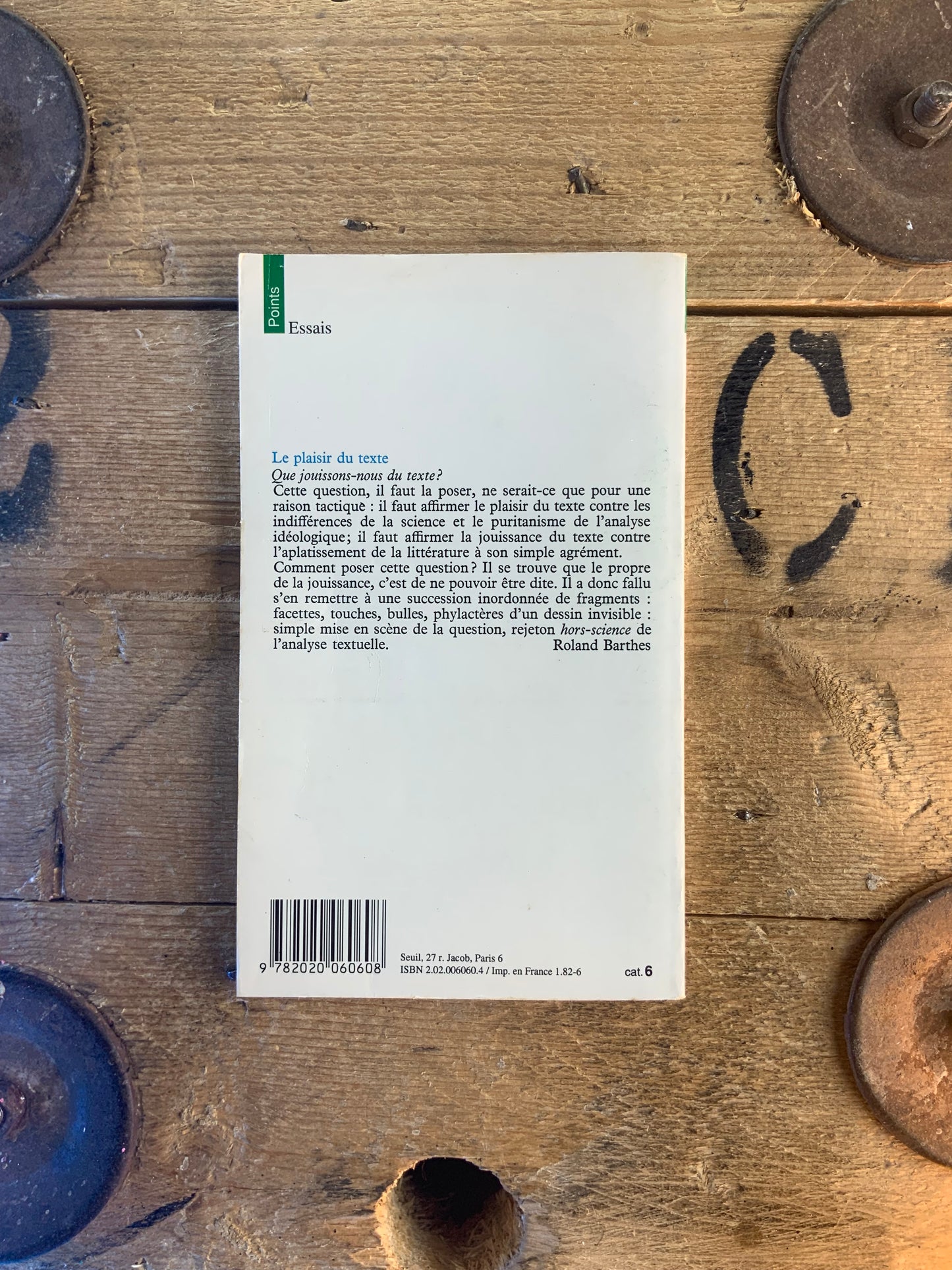 Le plaisir du texte - Roland Barthes