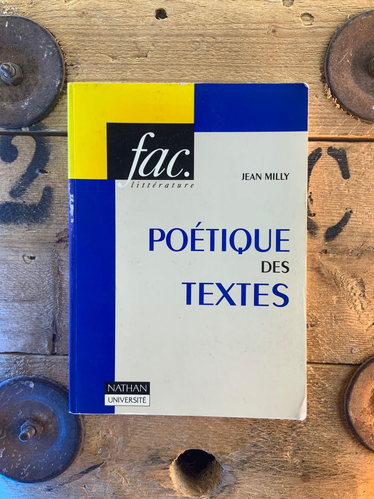 Poétique des textes - Jean Milly