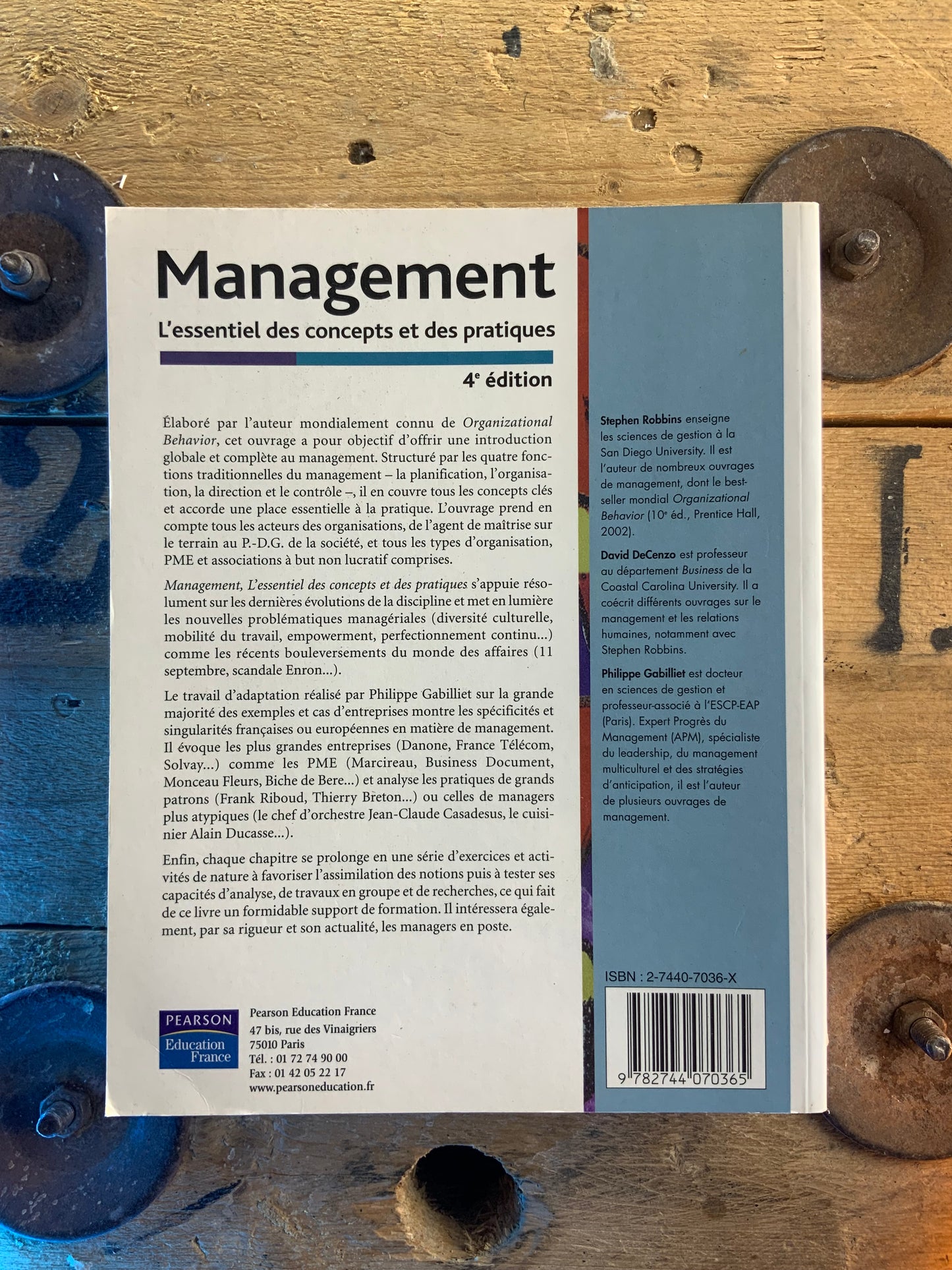 Management : l’essentiel des concepts et des pratiques - Stephen Robbins - David DeCenzo