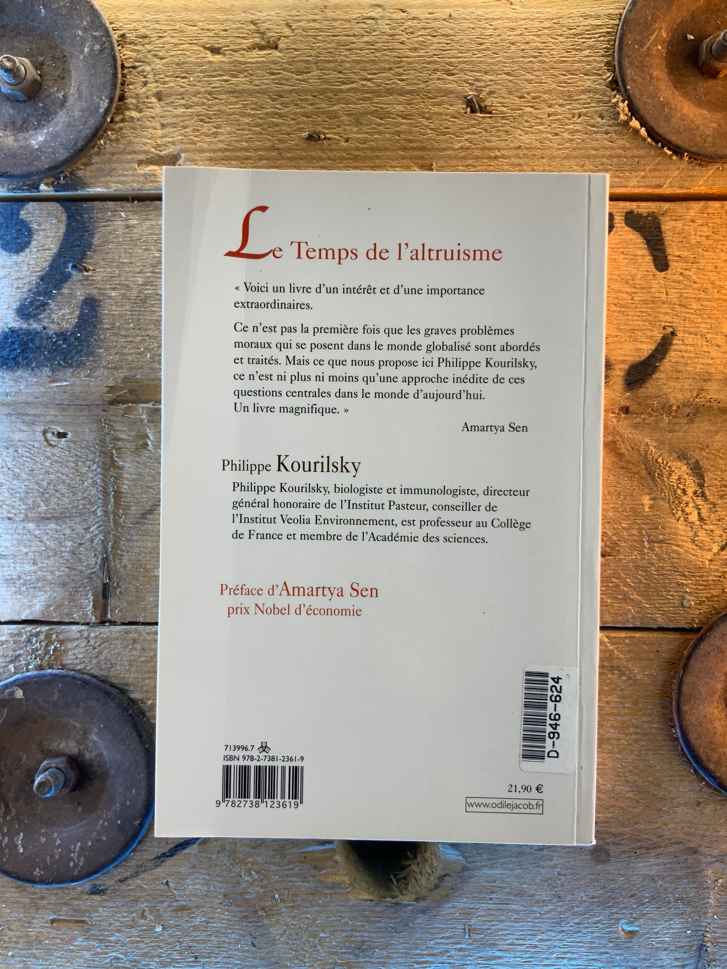 Le temps de l’altruisme - Philippe Kourilsky