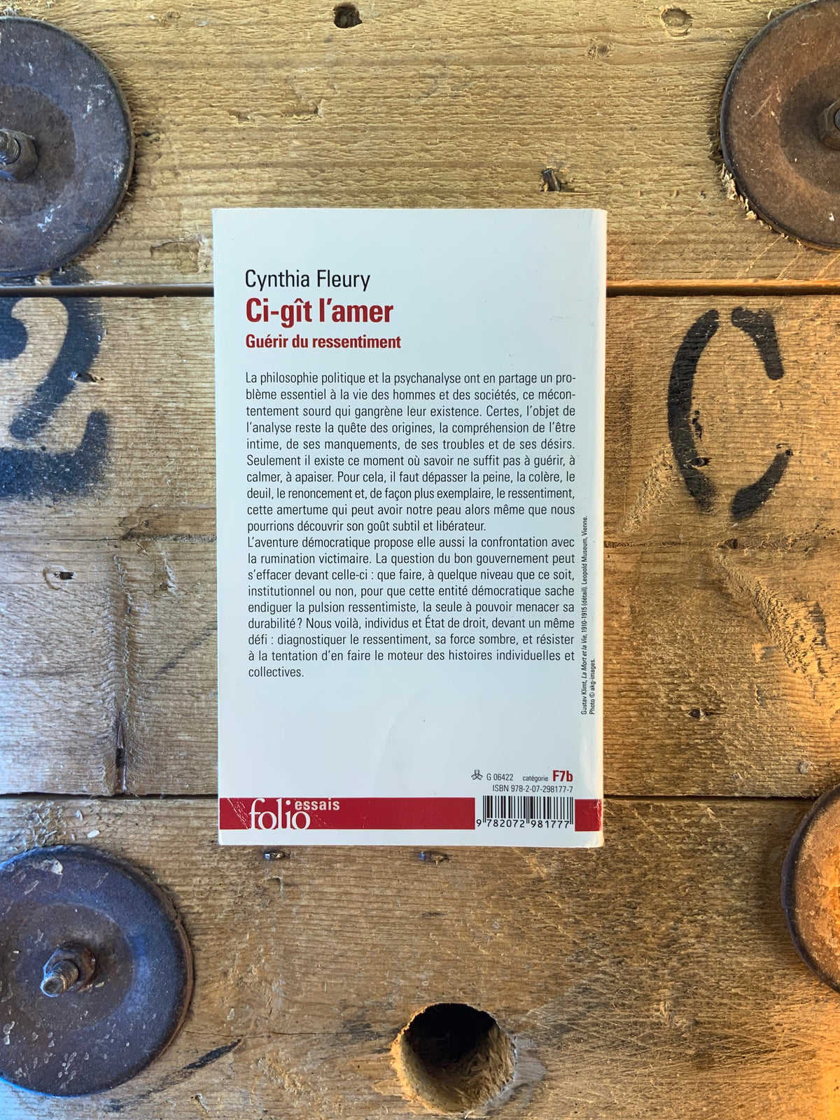 Ci-gît l’amer : guérir du ressentiement - Cynthia Fieury