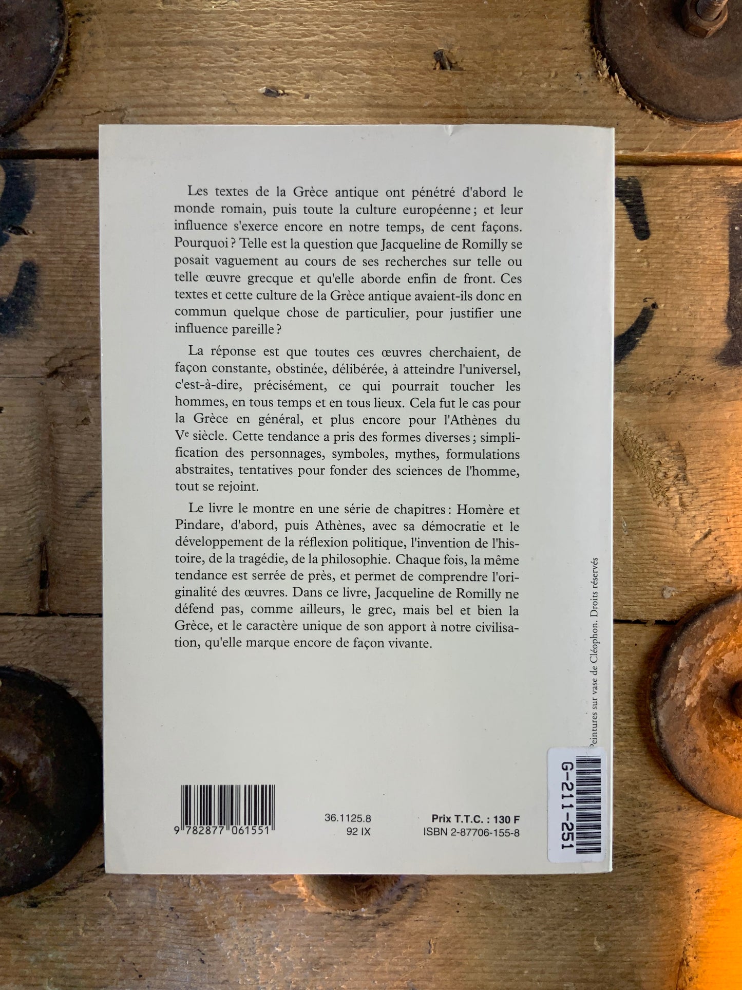 Pourquoi la Grèce - Jacqueline de Romilly