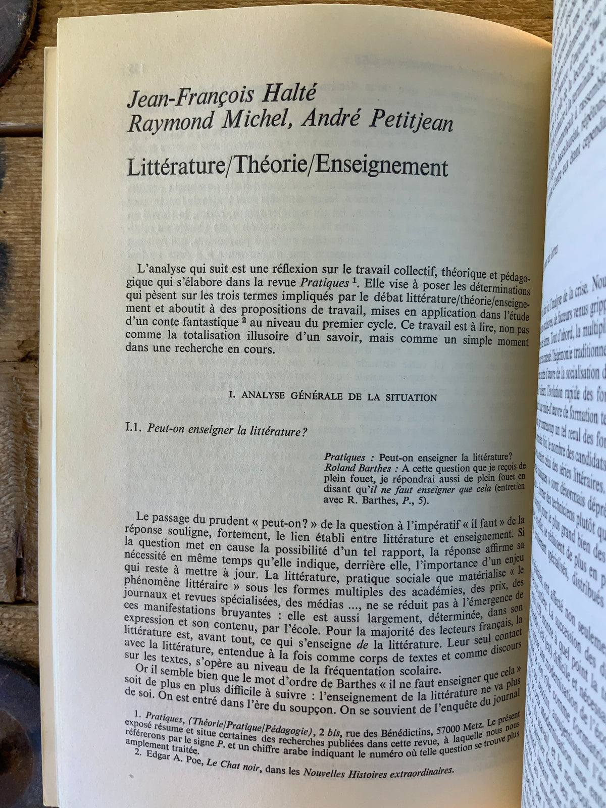 Enseignements [ Poétique : revue de théorie et d’analyse  ] - Avril 1977 - n° 30