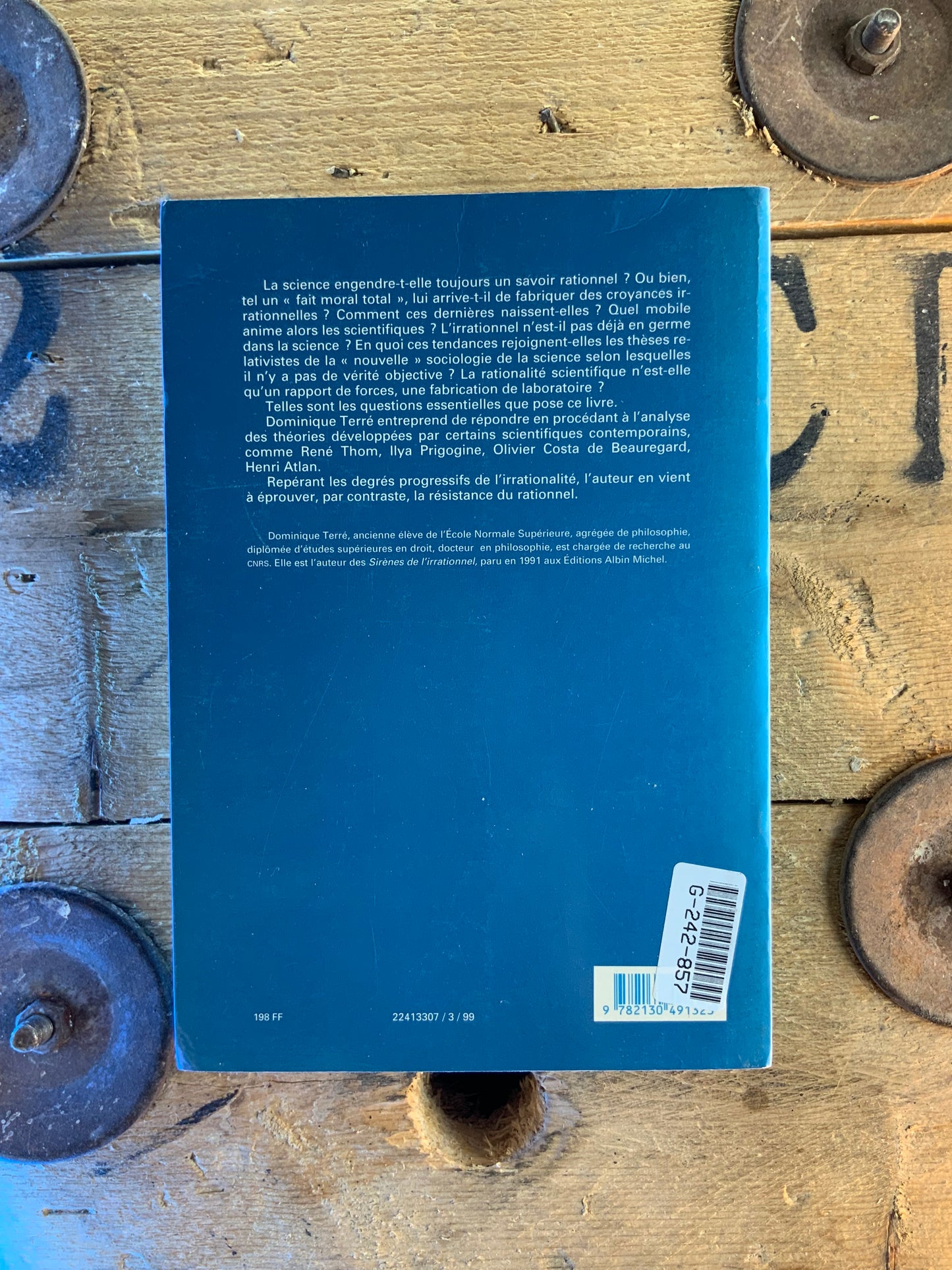 Les dérives de l’argumentation scientifique - Dominique Terré