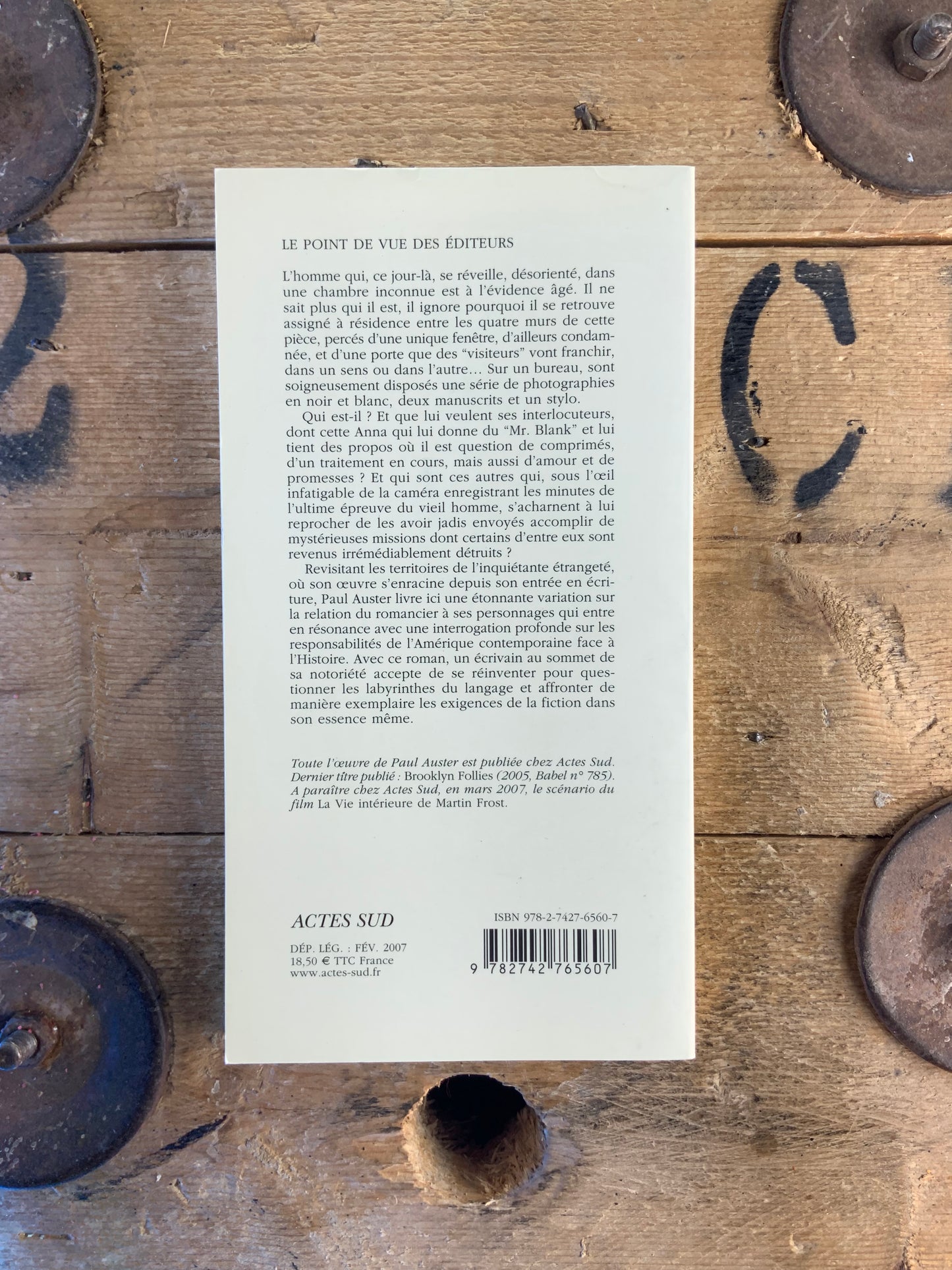 Dans le scriptorium - Paul Auster