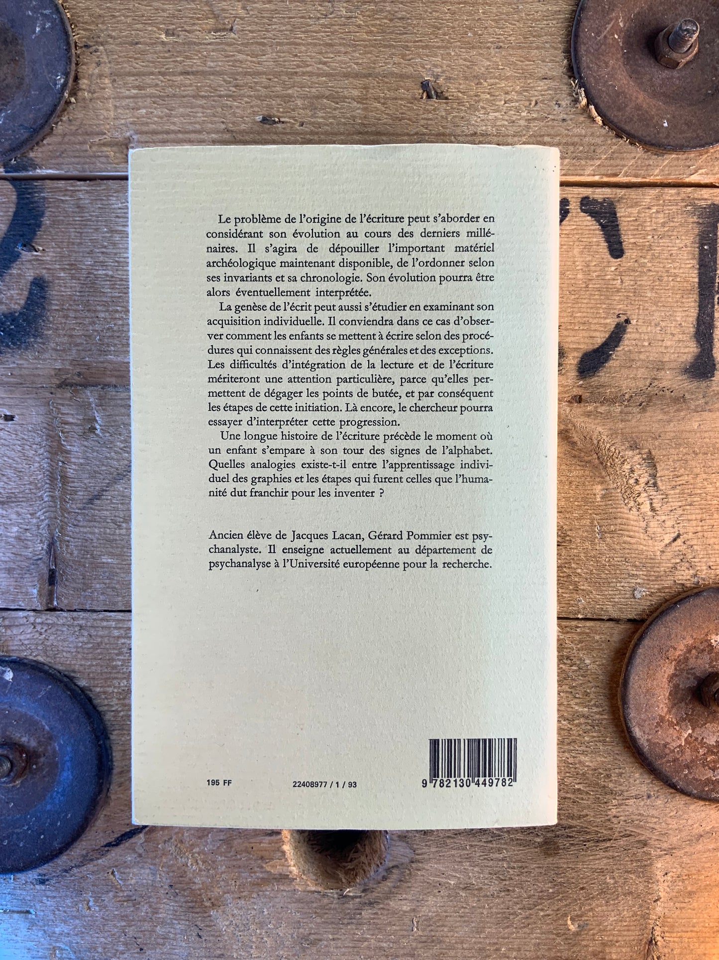 Naissance et renaissance de l’écriture - Gérard Pommier