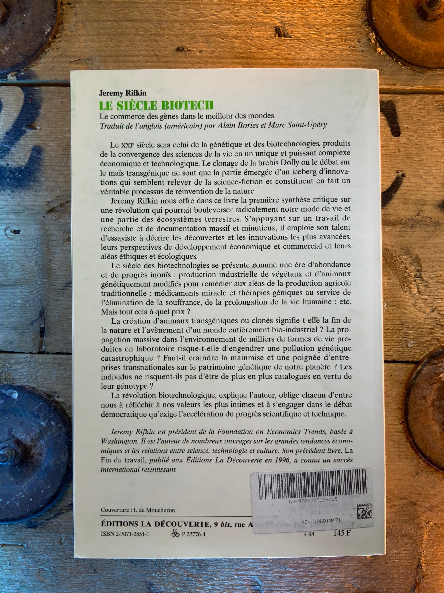 Le siècle biothech : le commerce des gènes dans le meilleur des mondes - Jeremy Rifkin