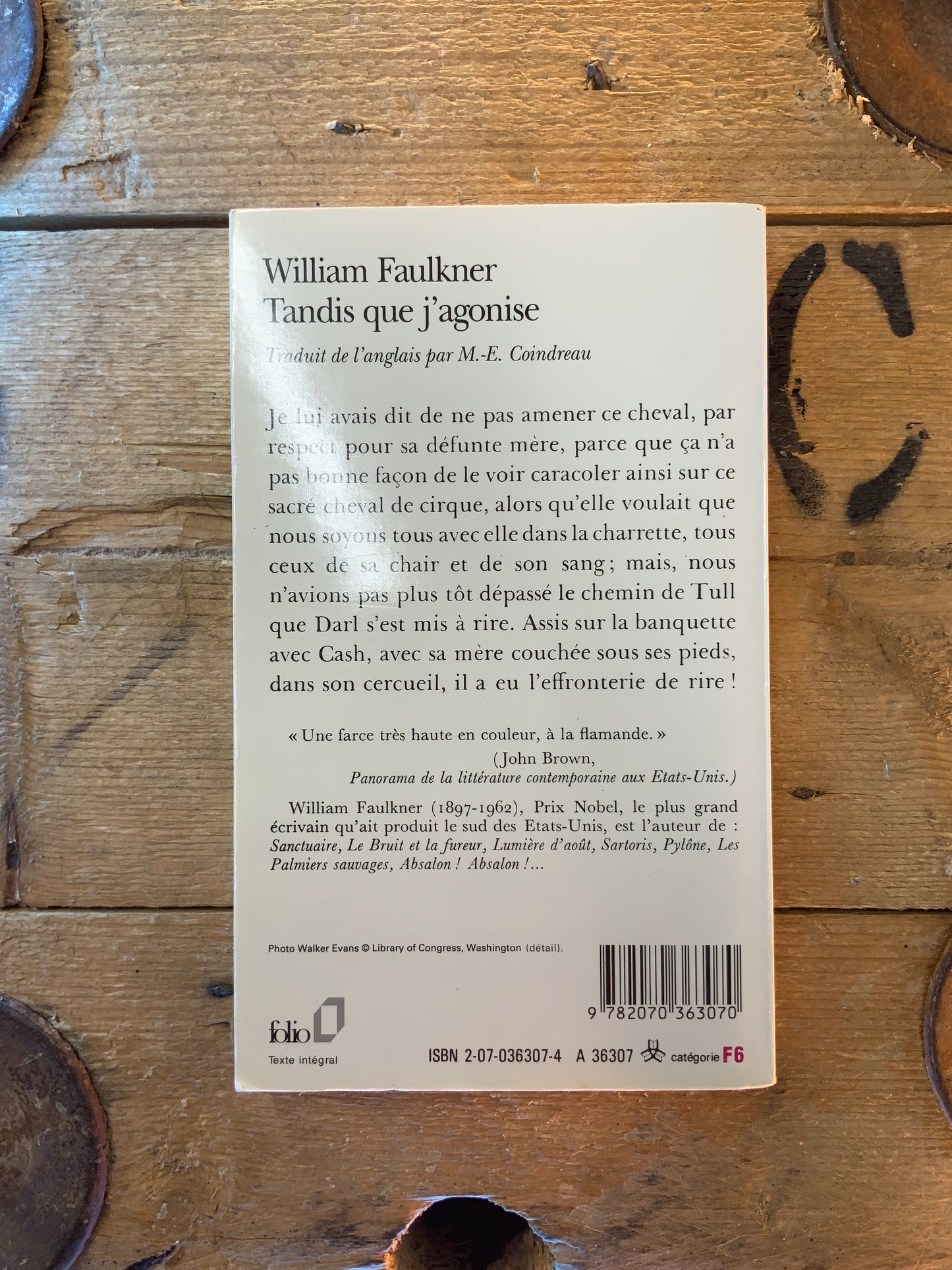 Tandis que j’agonise - William Faulkner