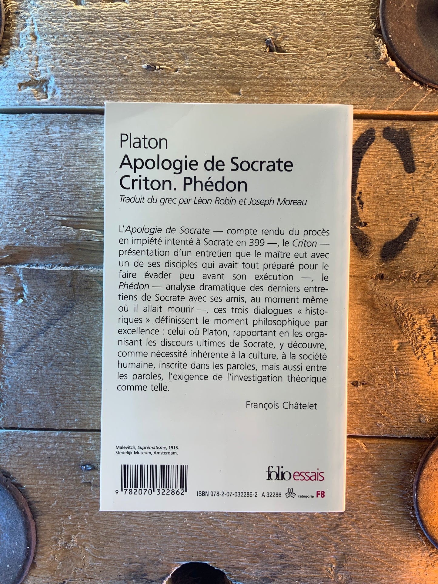 Apologie de Socrate  Criton  Phédon - Platon