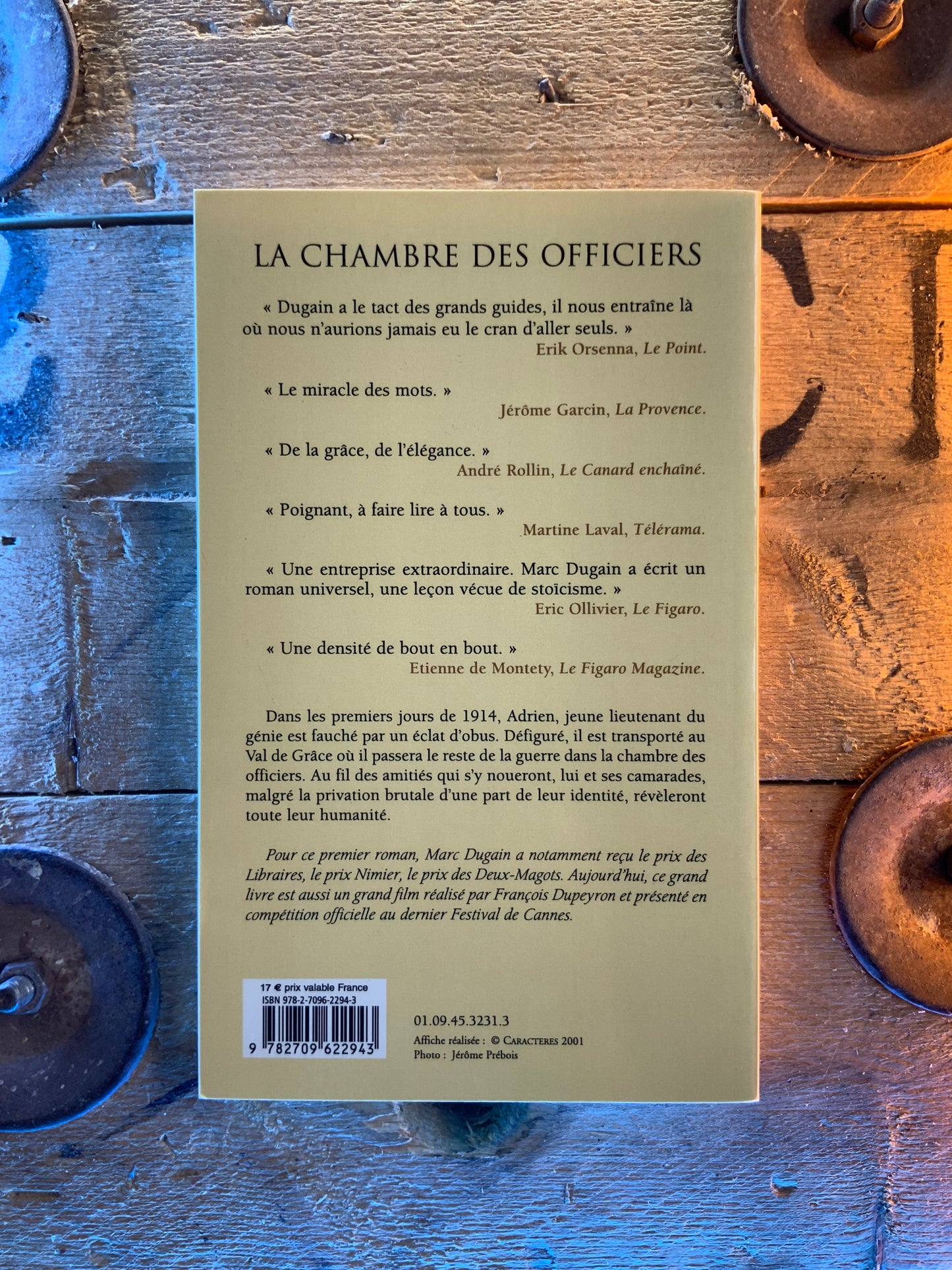 La chambre des officiers - Marc Dugain