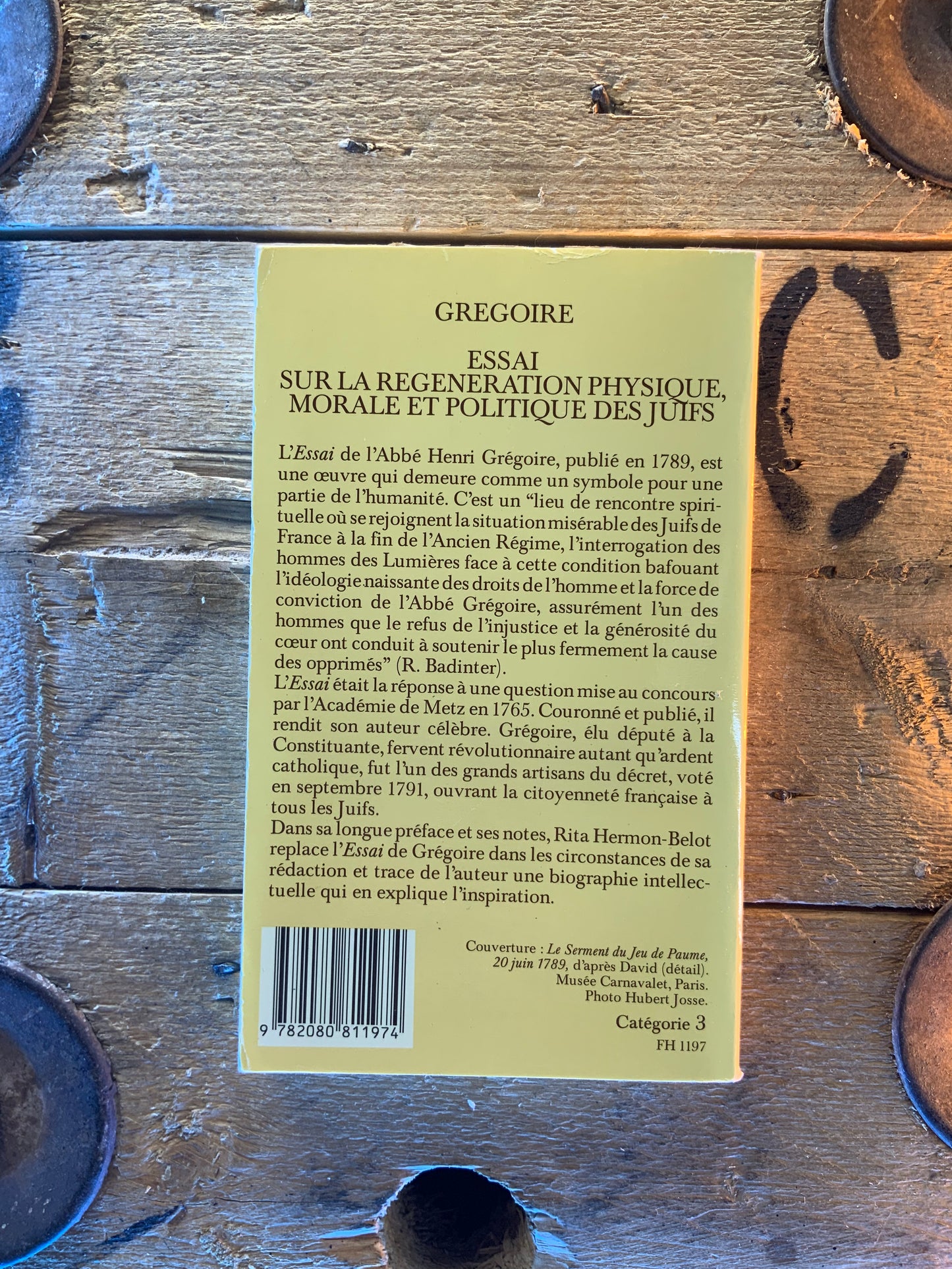 Essai sur la régénération physique, morale et politique des juifs - Gregoire