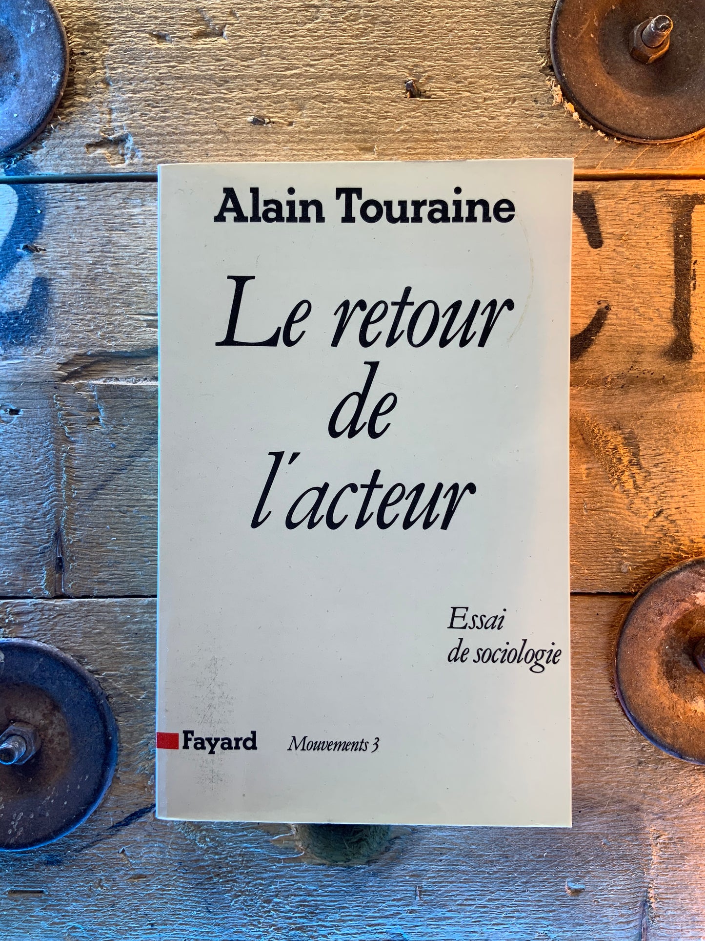 Le retour de l’acteur : essai de sociologie - Alain Touraine