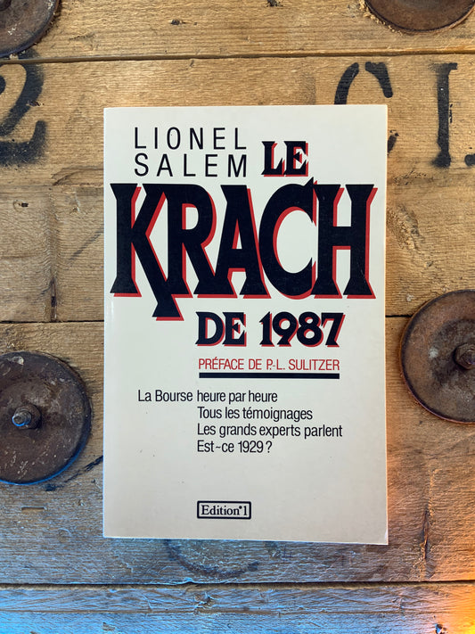 Le Krach de 1987 , Lionel Salem