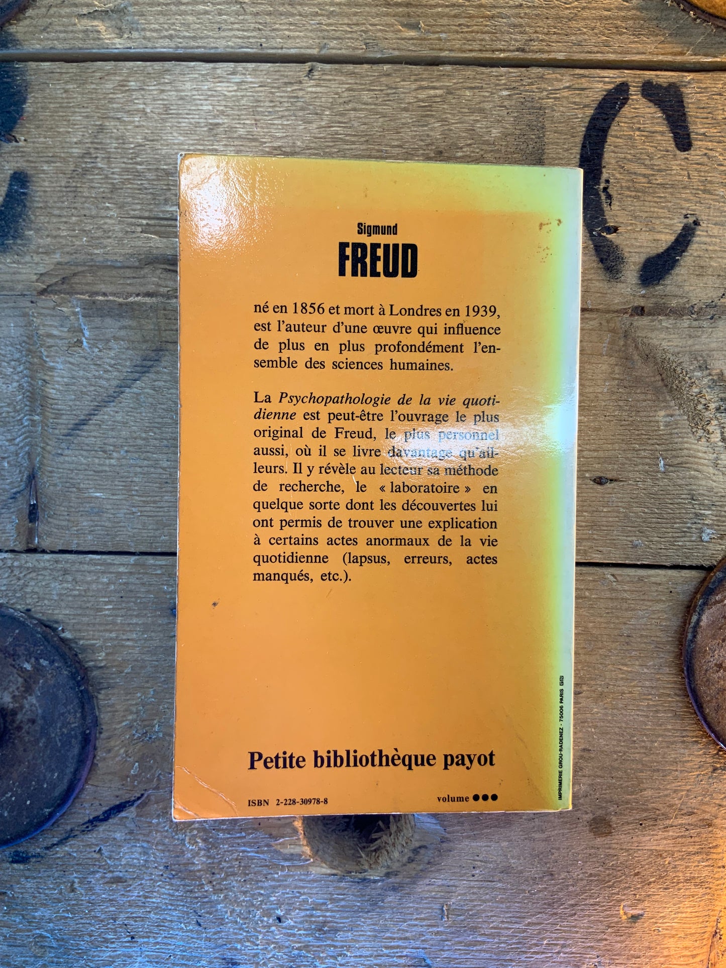 Psychopathologie de la vie quotidienne - Sigmund Freud