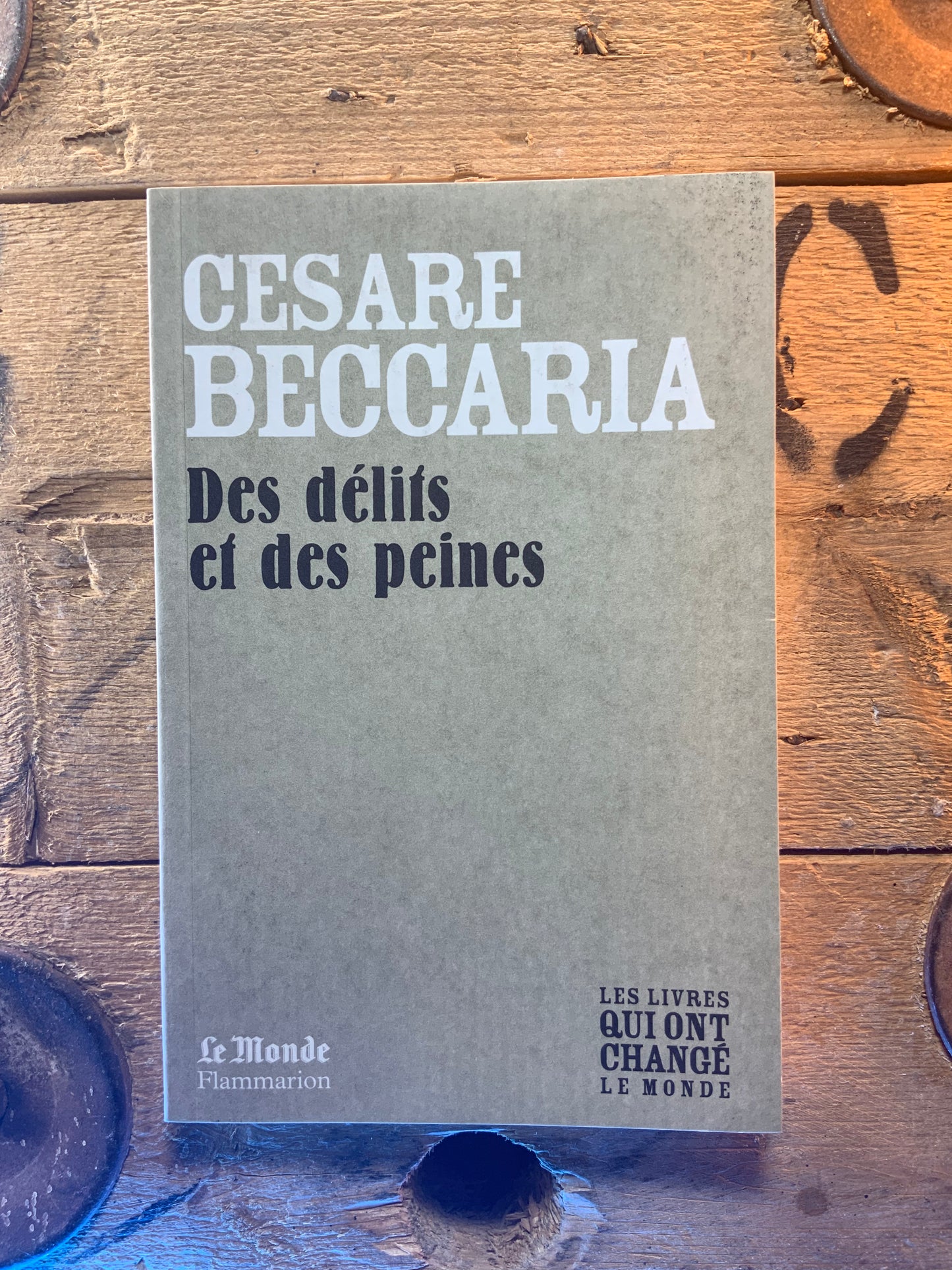 Des délits et des peines, Cesare Beccaria