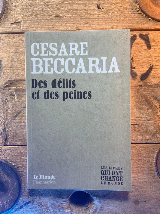 Des délits et des peines, Cesare Beccaria