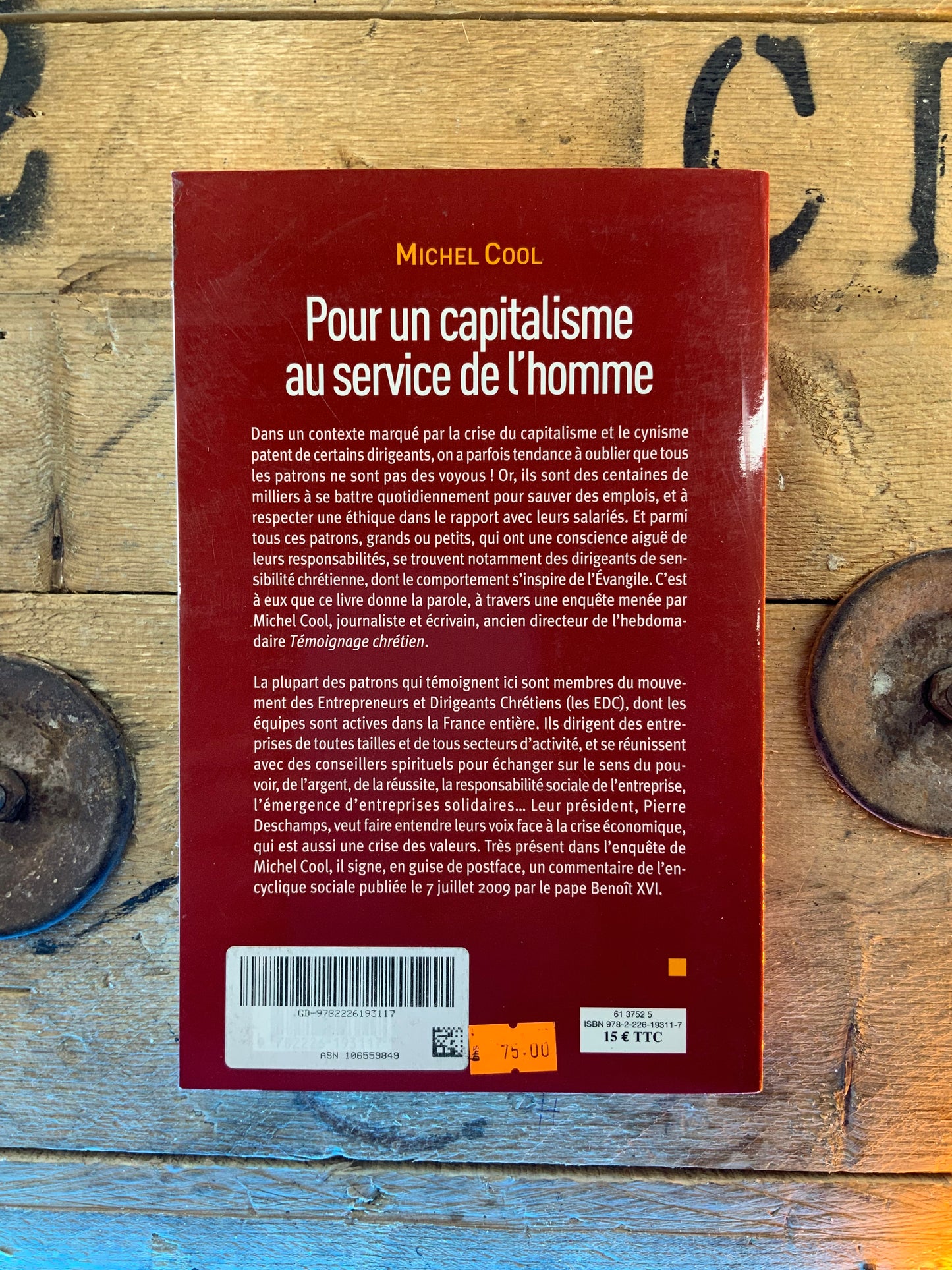 Pour un capitalisme au service de l’homme , Michel Cool