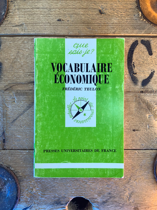 Vocabulaire économique - Frédéric Teulon
